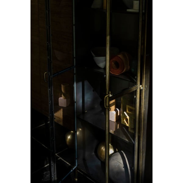 Метална витрина в златист цвят 64x184 cm Gertlush - Dutchbone-image-3