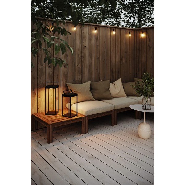 Черен екстериорен LED фенер със соларен панел с USB (височина 42 cm) Pure – Markslöjd-image-3