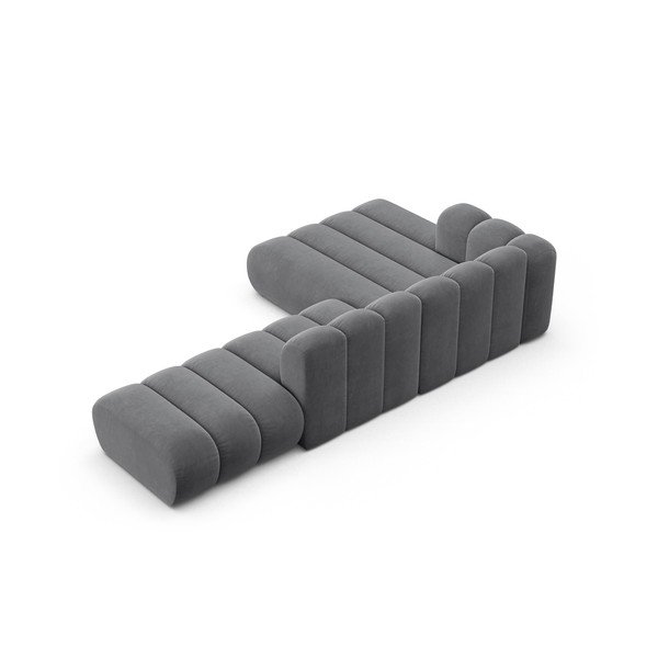 Светлосив ъглов диван (ляв ъгъл) Lupine – Micadoni Home-image-3