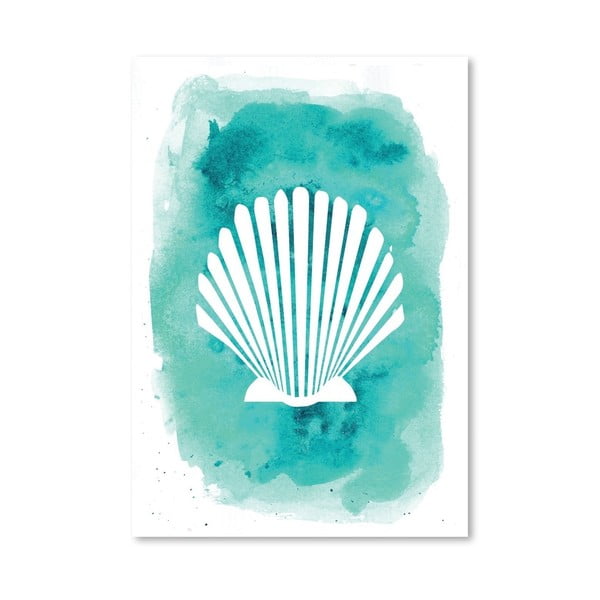 Plakát Watercolor Aqua Shell