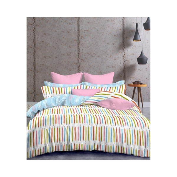 Povlečení z mikrovlákna na dvoulůžko DecoKing Basic Stiches, 200 x 220 cm-image-1