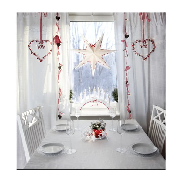 Бяла коледна светлинна украса , ø 60 см Vira - Star Trading-image-2