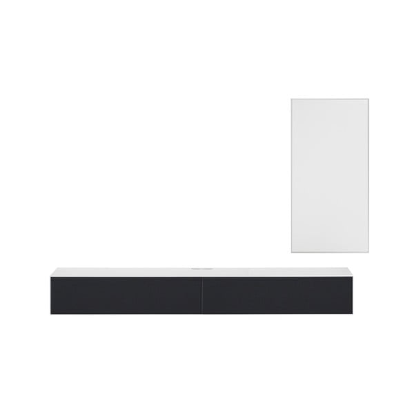 Комплект бяла маса и шкаф за телевизор Edge by Hammel - Hammel Furniture