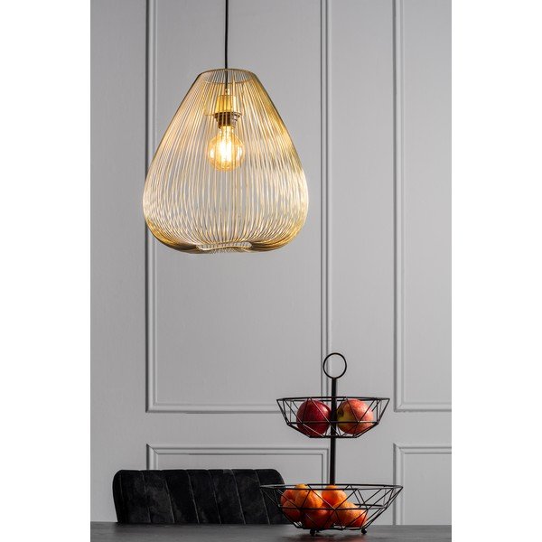 Метална висяща лампа в златист цвят Lucid, ø 35 cm - Leitmotiv-image-1