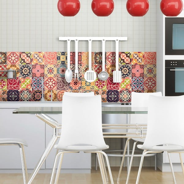 Комплект от 30 декоративни стикера за стена , 15 x 15 cm La Valette - Ambiance-image-1