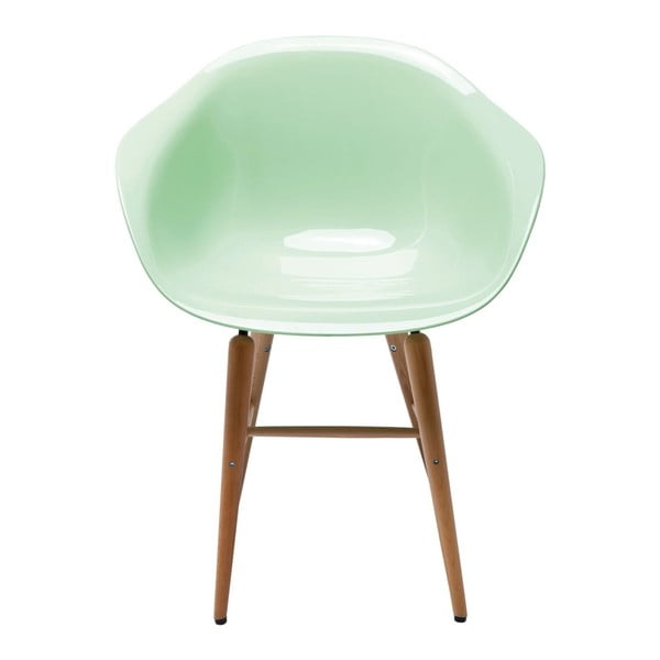 Sada 4 mentolově zelených jídelních židlí Kare Design Forum Armrest