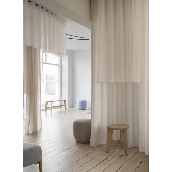 Сива табуретка от плат букле KUON - Blomus-image-1