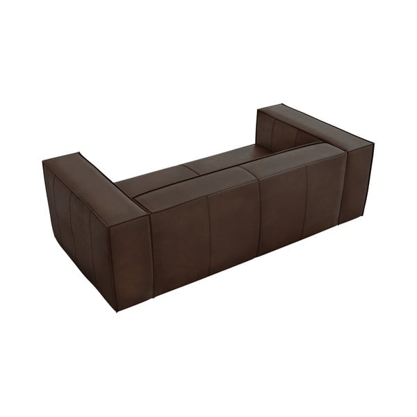 Тъмнокафяв кожен диван 212 cm Madame - Windsor & Co Sofas-image-4