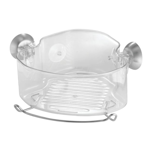 Прозрачен ъгъл Самостоятелна кошница за сапун душ - iDesign