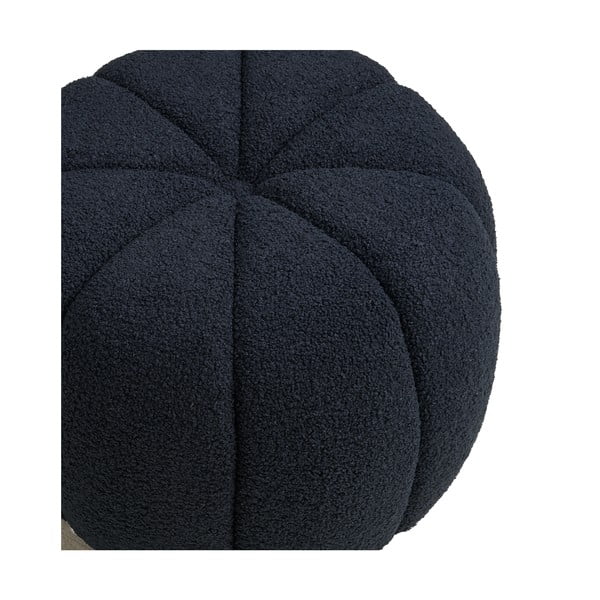 Тъмносиня табуретка от прежда с примки от букле Paisley – House Nordic-image-3