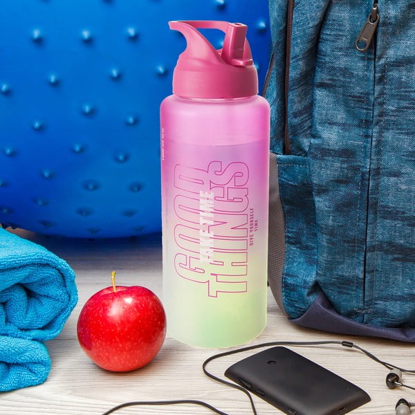 Розова бутилка от тритан 1 л Moly - Orion-image-1