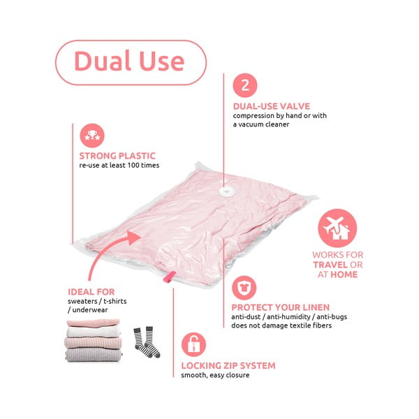 Вакуумни торбички в комплект от 2 броя Hanging Vacuum S – Compactor-image-2