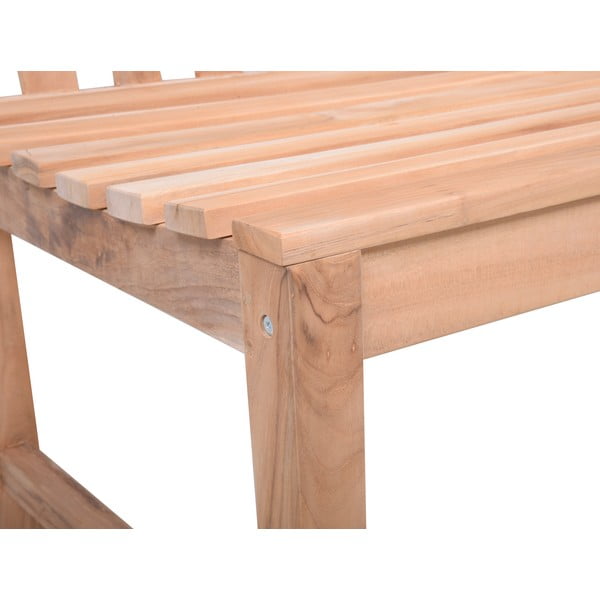 Градинска пейка от масивно дърво в естествен цвят Solo – Garden Pleasure-image-4