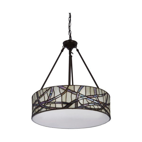 Метално висящо осветително тяло със стъклен абажур ø 46 cm Waldorf – Premier Housewares-image-3