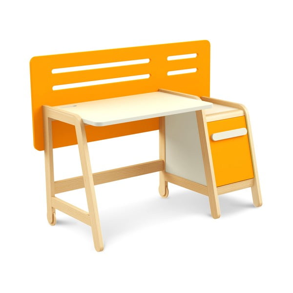 Oranžový pracovní stůl Timoore Simple