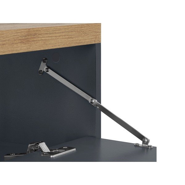 Антрацитен шкаф за мивка от декор от дъб  60x57 cm Thessa – Støraa-image-3