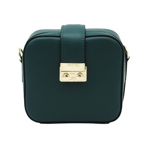 Тъмнозелена чанта от естествена кожа Pacco - Andrea Cardone
