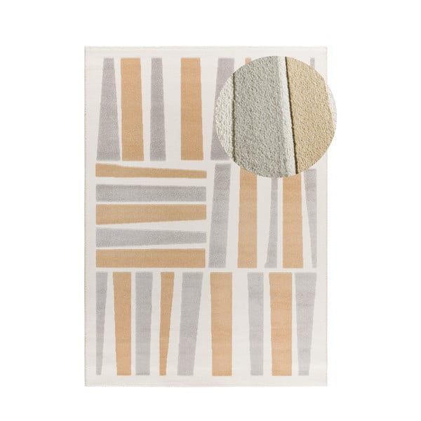 Килим в светлосив и кремав цвят 133x190 cm Flora – Universal