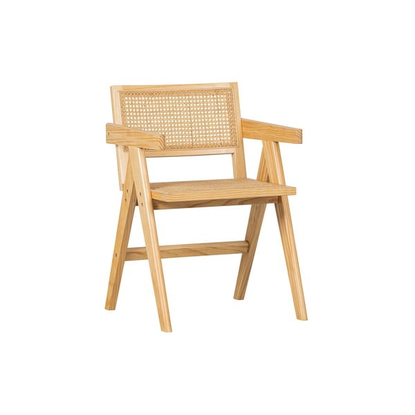 Трапезни столове от борова дървесина в естествен цвят Gunn - WOOOD