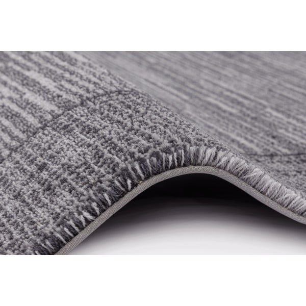 Тъмносив вълнен килим 133x180 cm Linea - Agnella-image-2