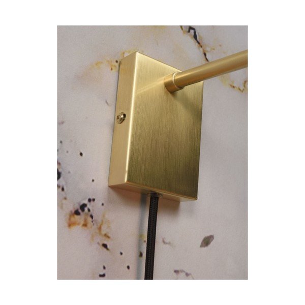 Стенна лампа в златист цвят, височина 17 cm Madrid - it's about RoMi-image-1