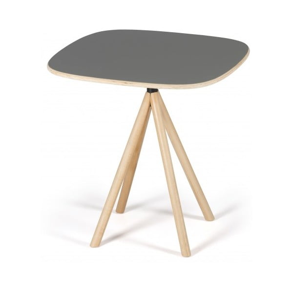 Šedý stůl s dřevěnými nohami IKER Mannequin