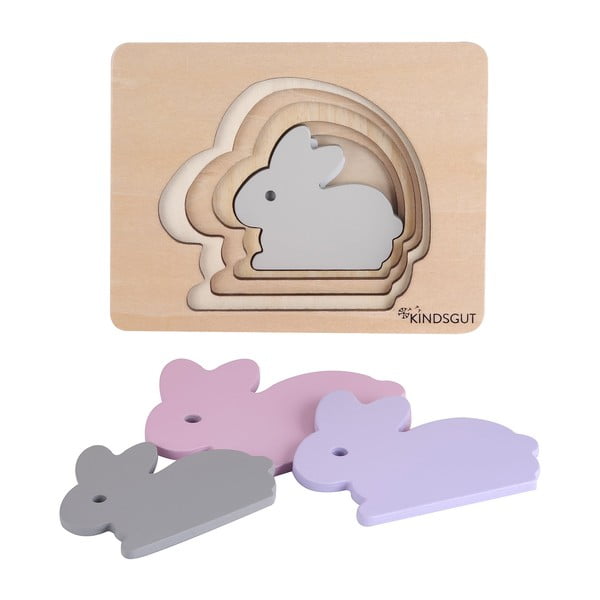 Дървен  пъзел Rabbit – Kindsgut-image-4