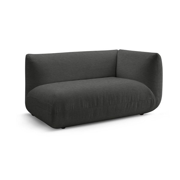 Сив модулен диван от рипсено кадифе (десен ъгъл) Lecomte – Bobochic Paris-image-2