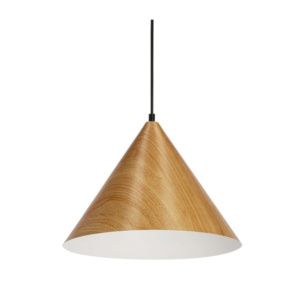 Кафява висяща лампа с метален абажур ø 32 cm Dunca - Candellux Lighting-image-3