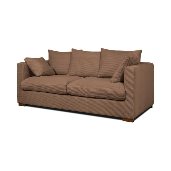 Светлокафяв велурен диван 175 cm Comfy - Scandic-image-2