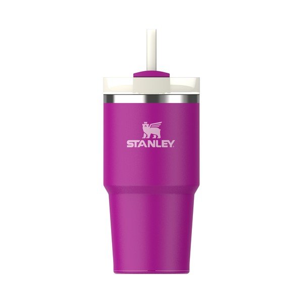 Розов термос със сламка от неръждаема стомана 600 ml Quencher H2.0 FlowState Tumbler Violet Blossom – Stanley