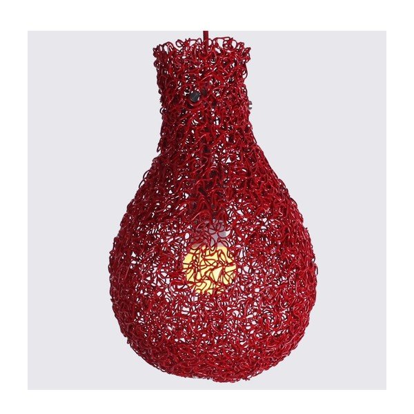 Závěsná lampa Lampion, červená-image-2