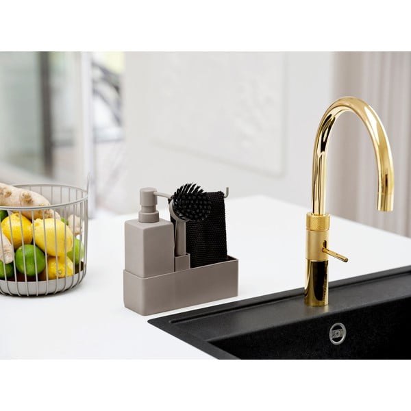 Светлокафява пластмасова/силиконова стойка за перилни препарати Singles – Zone-image-1