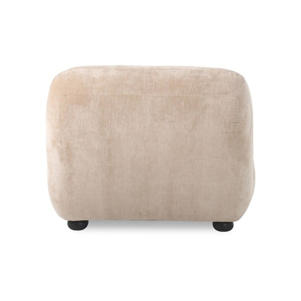 Бежово кадифено кресло Wyatt – Dutchbone-image-4