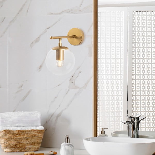 Стенна лампа в месингов цвят Roe – Opviq lights-image-1