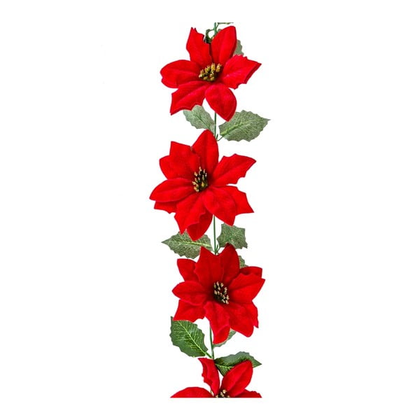 Коледен гирлянд 180 cm Poinsettia – Casa Selección-image-1