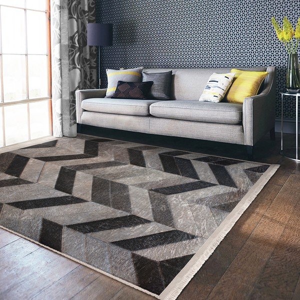 Сив килим 80x150 cm - Mila Home-image-1