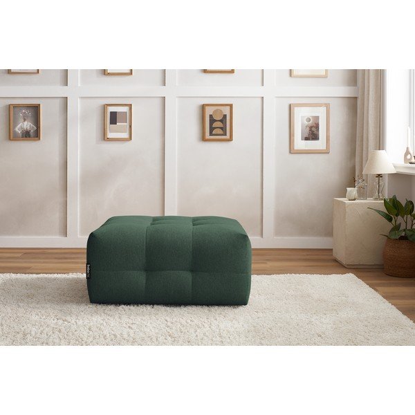 Тъмнозелена табуретка за крака Kleber - Bobochic Paris-image-4