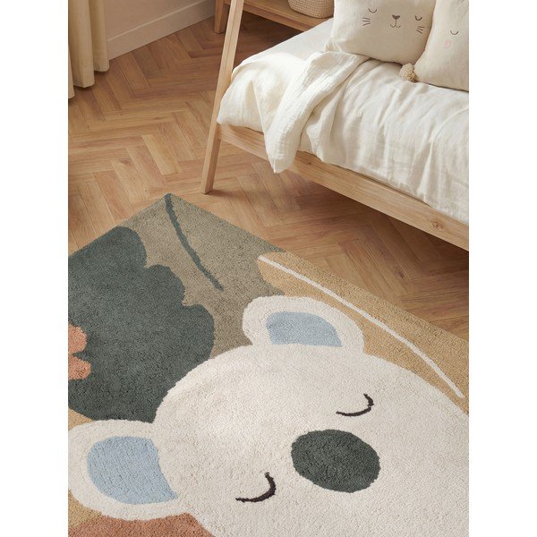Кремав памучен детски килим подходящ за пране/ръчно изработен 140x200 cm Snuggle Rio – Hanse Home-image-3