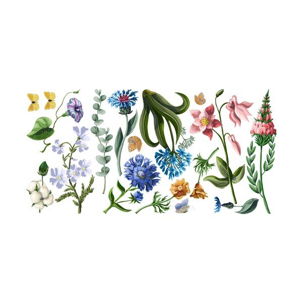 Комплект стикери за стена Wildflowers - Ambiance-image-1