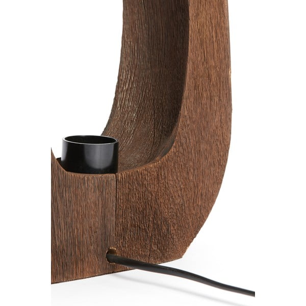 Кафява настолна лампа (височина 30 cm) Kelafo – Light & Living-image-2