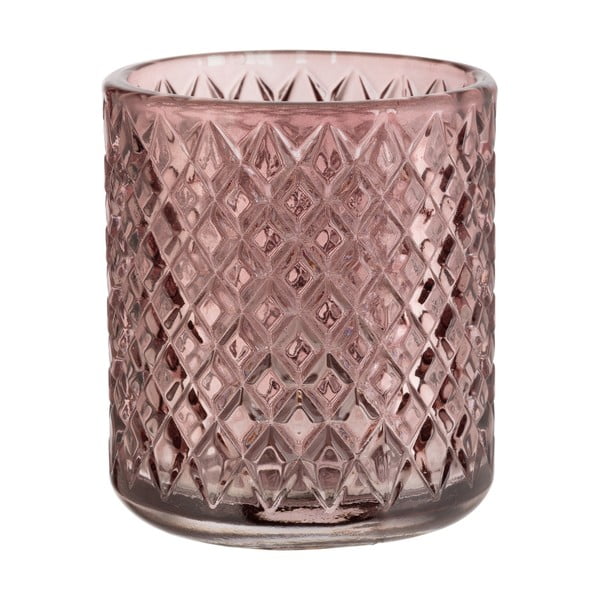 Розова стъклена чаша за четки за зъби Atessa - Wenko