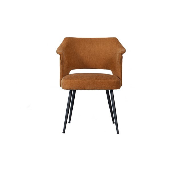 Трапезни столове от кадифе в цвят охра и жълто в комплект от 2 Sits - Basiclabel-image-2