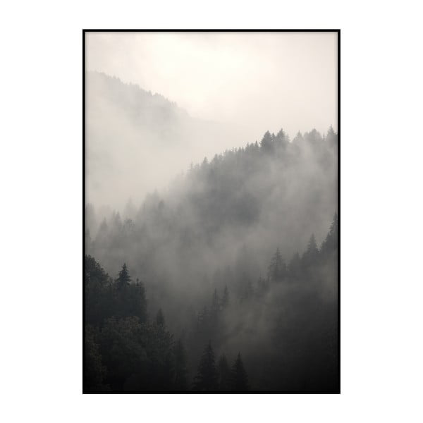 Плакат Мъглива гора, 40 x 30 cm - Imagioo