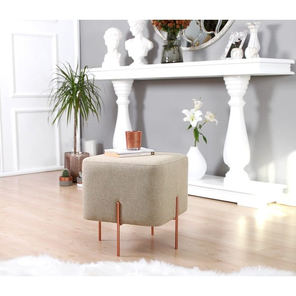 Бежова табуретка Copper – Artie-image-2