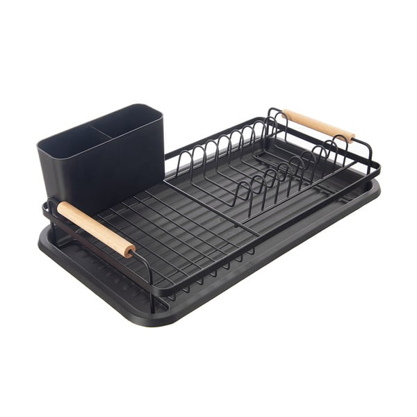 Черна метална тавичка за оттичане 43x23,5 cm Radka – Orion-image-3