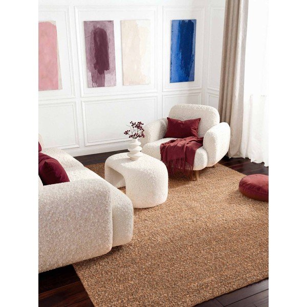 Бежов ръчно изработен килим от букле 160x230 cm Notting Hill Portobello – Ted Baker-image-1