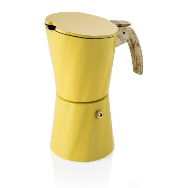 Жълт чайник за мока за 4 чаши Tower - Brandani