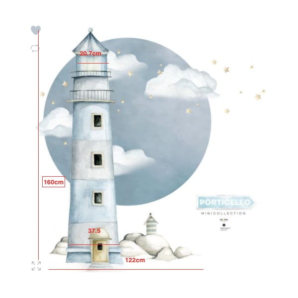 Стикер за стена с фар Lighthouse - Dekornik-image-2