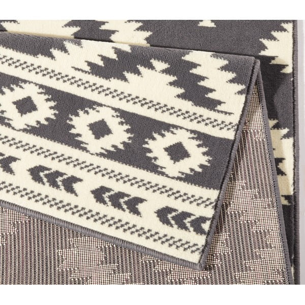 Сив и кремав мокет Gloria , 80 x 300 cm Ethno - Hanse Home-image-1